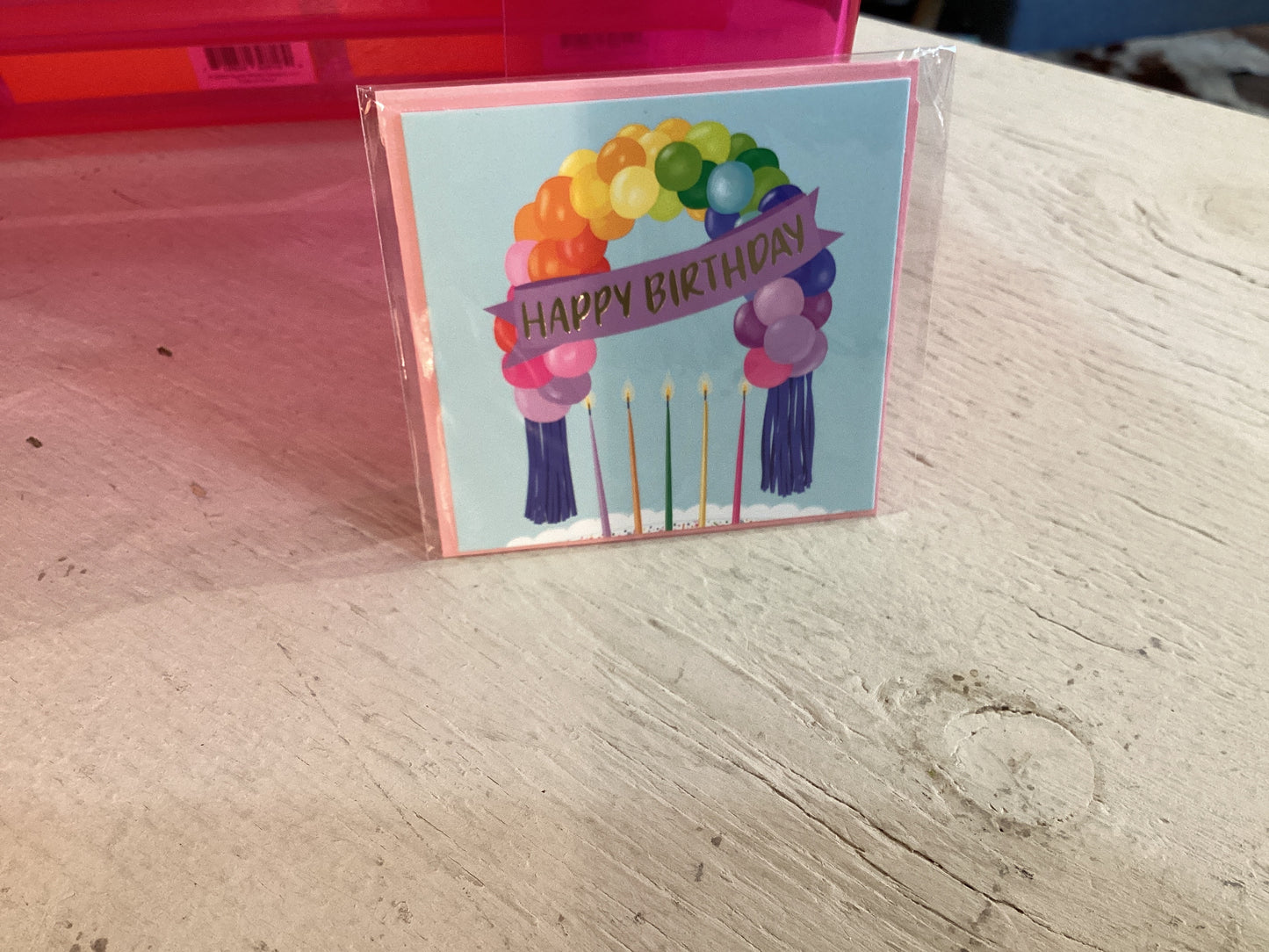 Balloons card