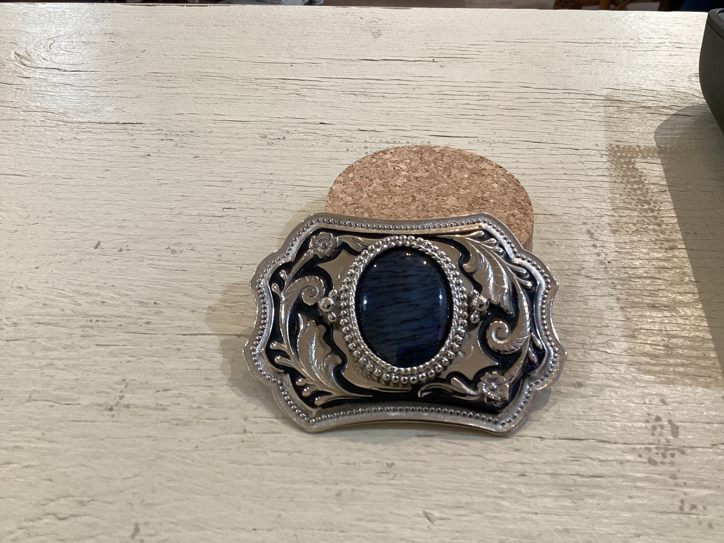 Buckle with Blue Stone