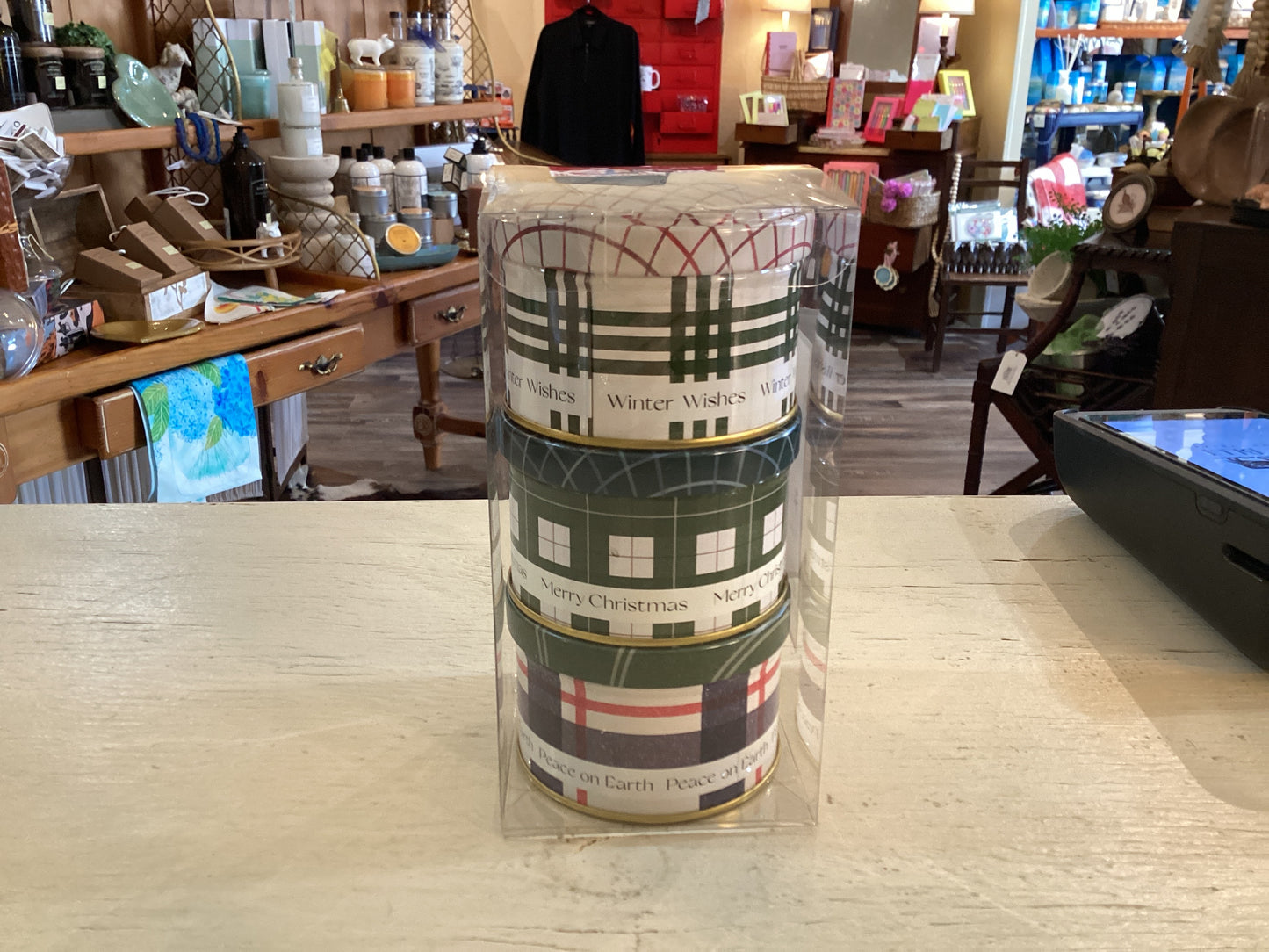 Balsam & Cedar Tin Candle Trio Gift