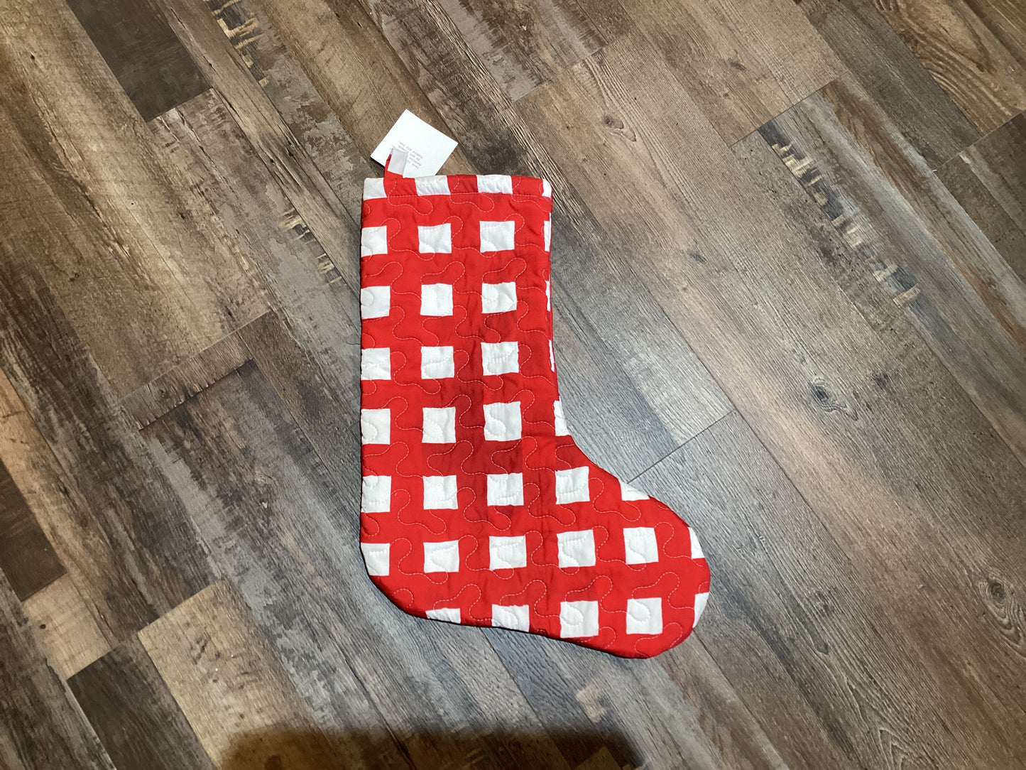 Ellie Plaid Red Stocking