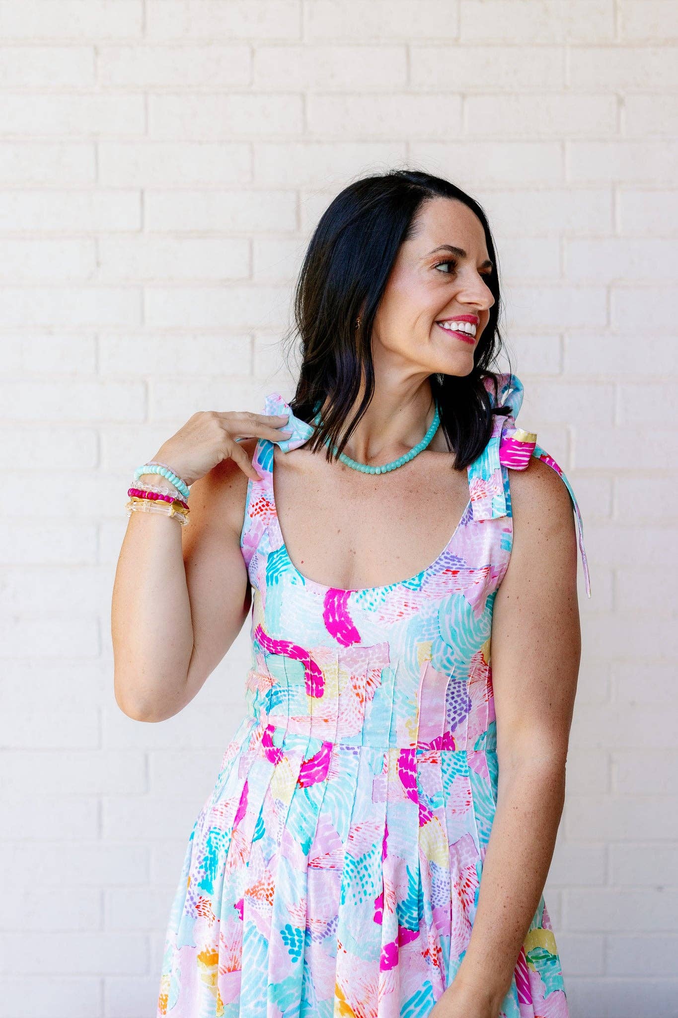 Jewel Tone Necklace with Gold Accents