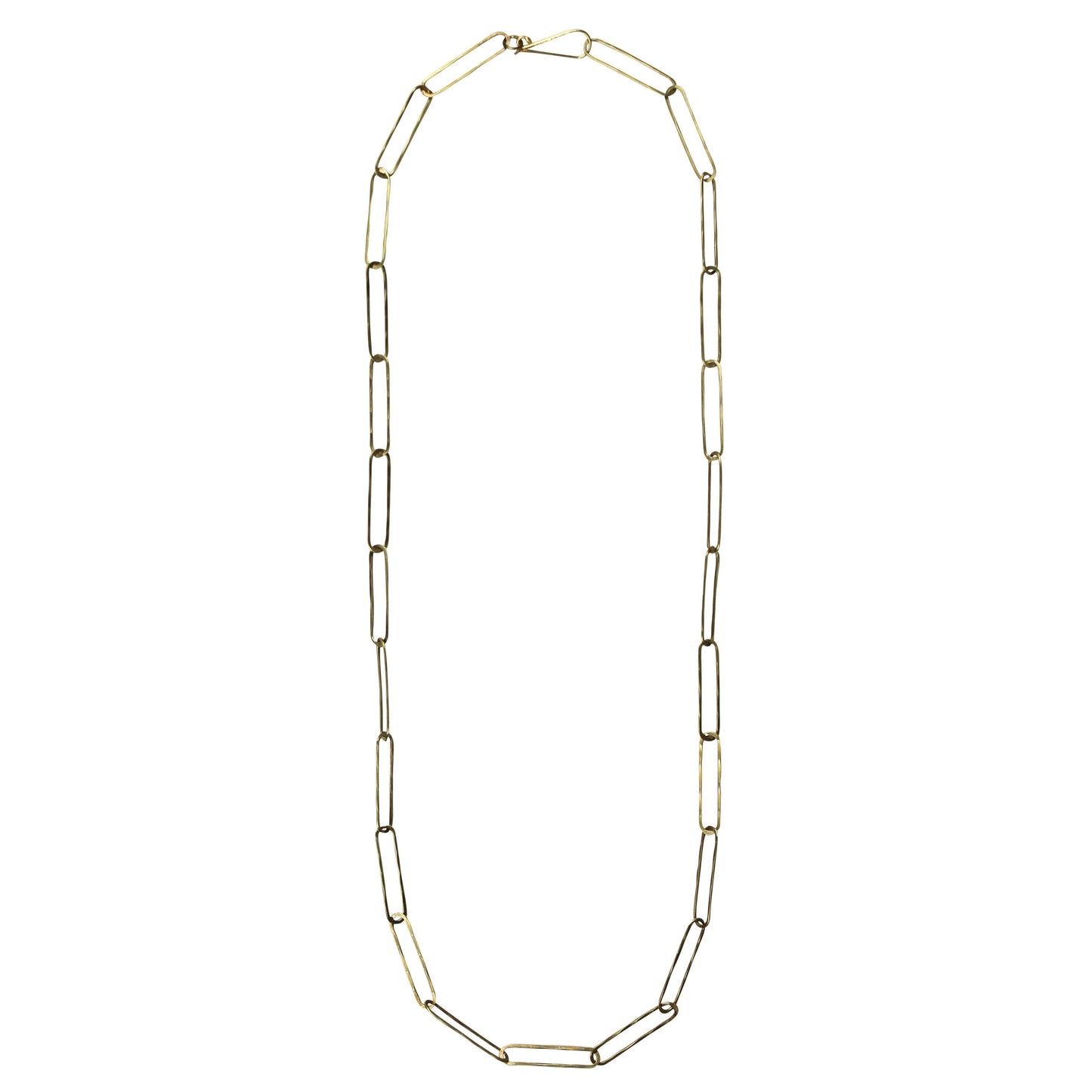 Cenote Chain Necklace - Long Links 26”. 26” length