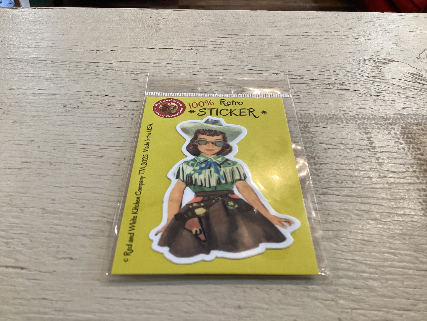 Paper Doll Cowgirl Sticker