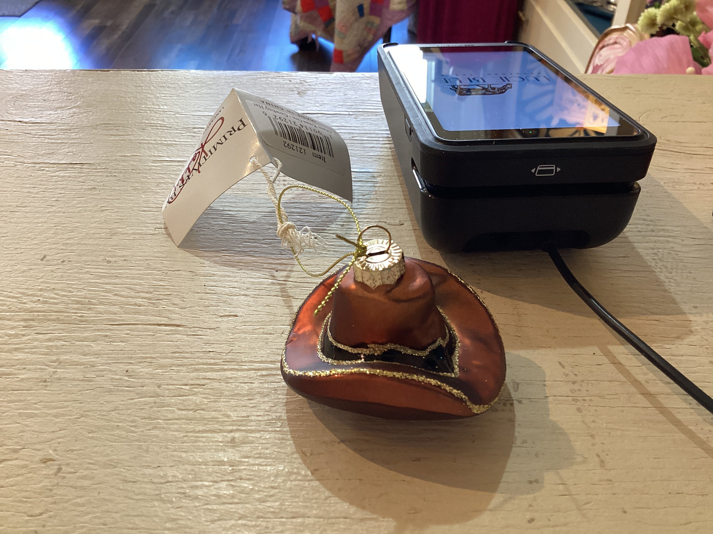 Glass Ornament- Hat