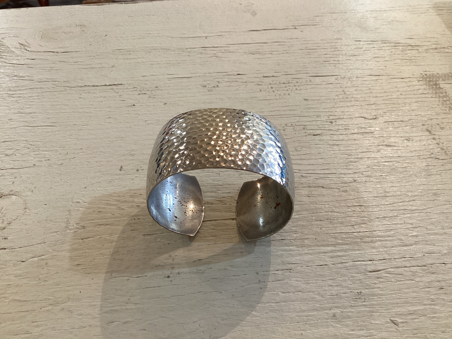 Silver Pebble Cuff Bracelet