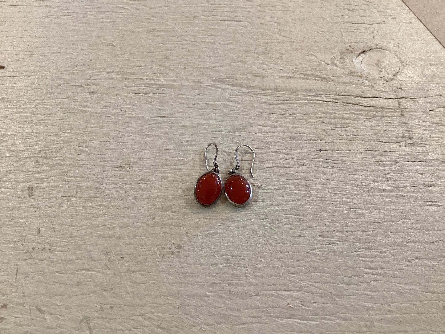 925 Silver Carnelian Stone Earrings