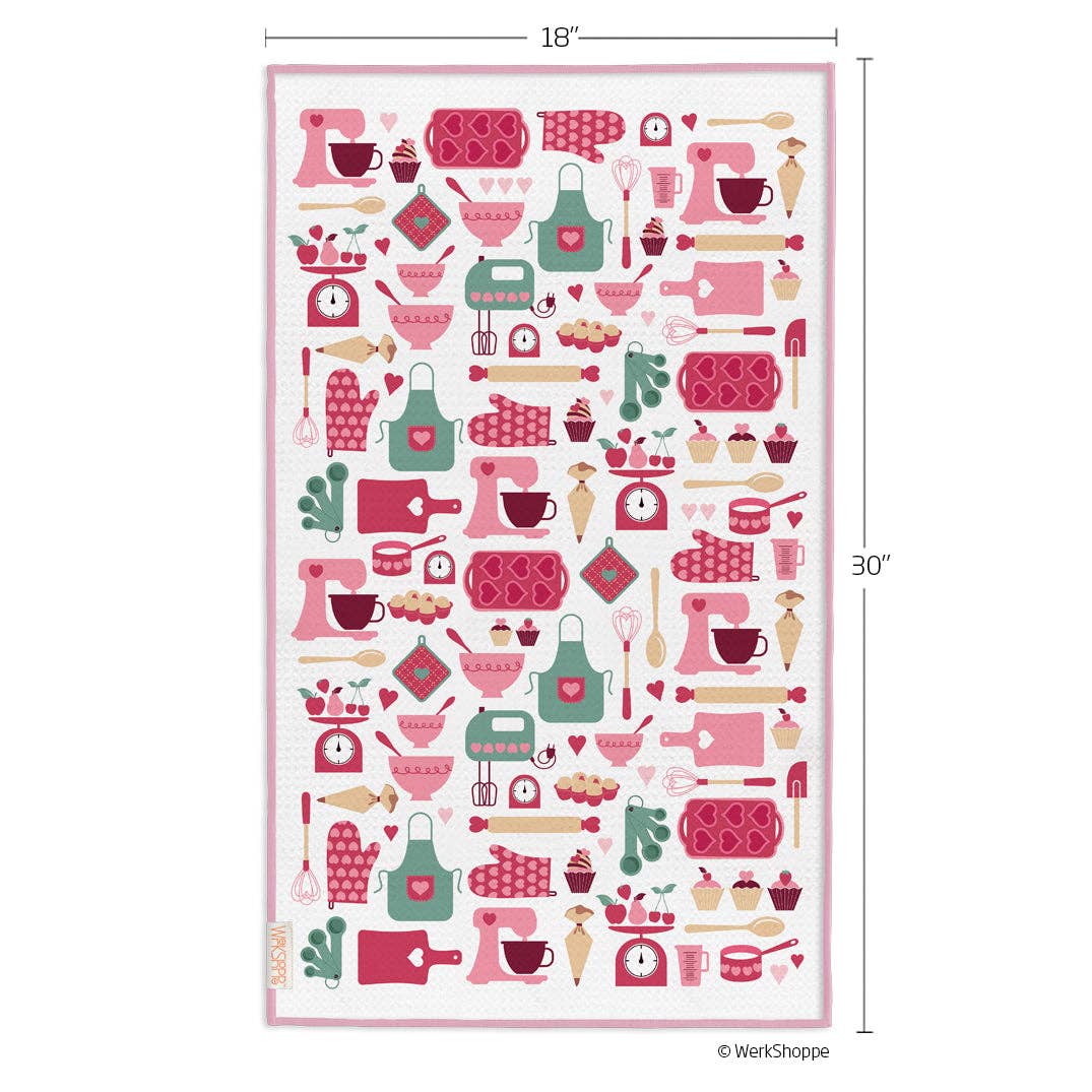 Baked With Love Microfiber Kitchen Towel