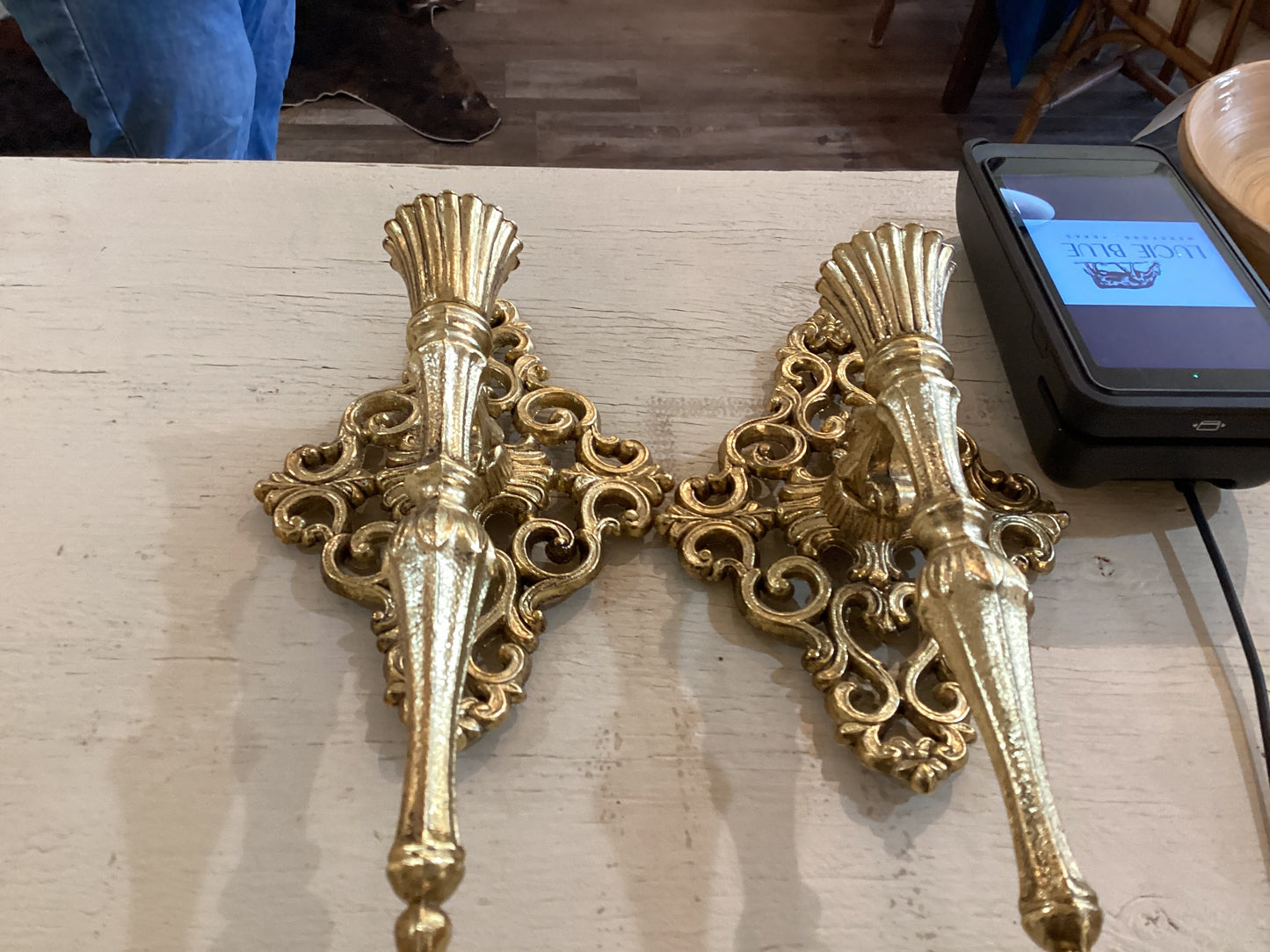 Brass MCM Sconces Set 2
