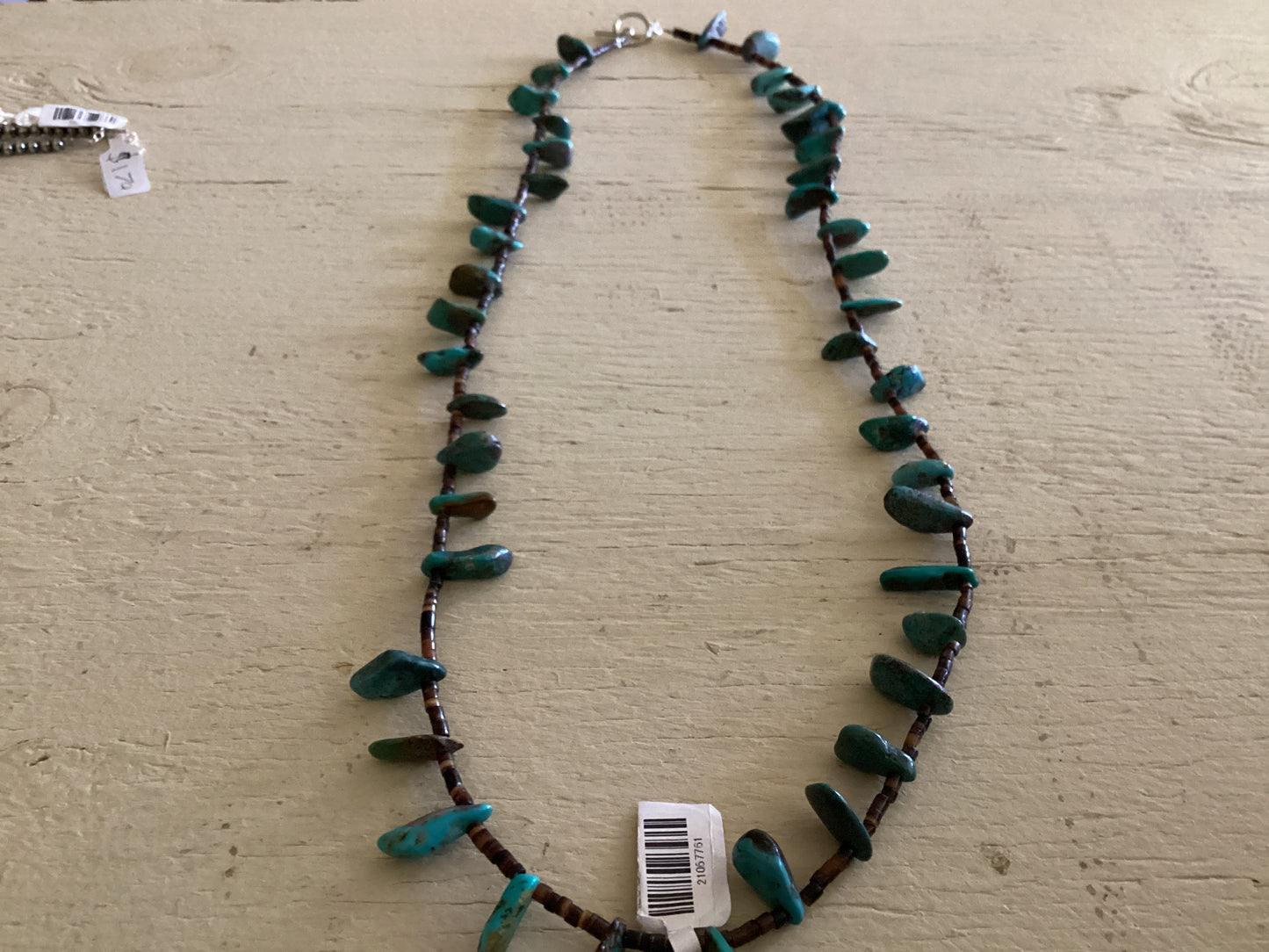 30” Shell & Turquoise Necklace