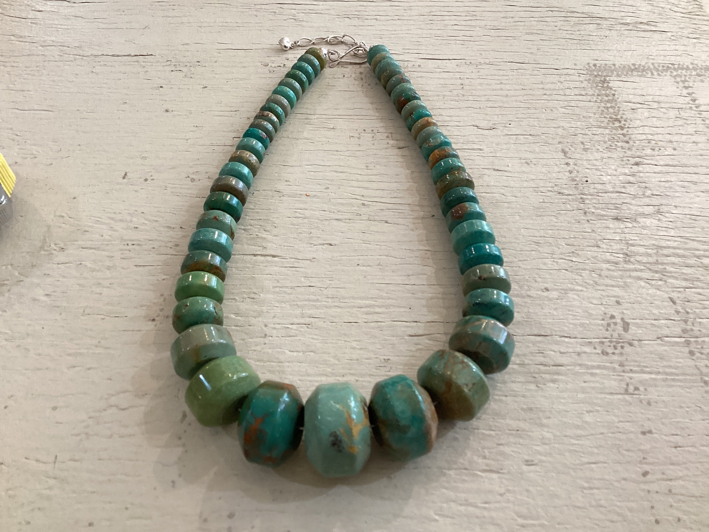 Graduated Turquoise/Sterling 21”