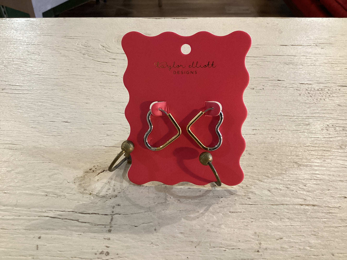 Florence Heart Huggie Earrings (Multi Metal)
