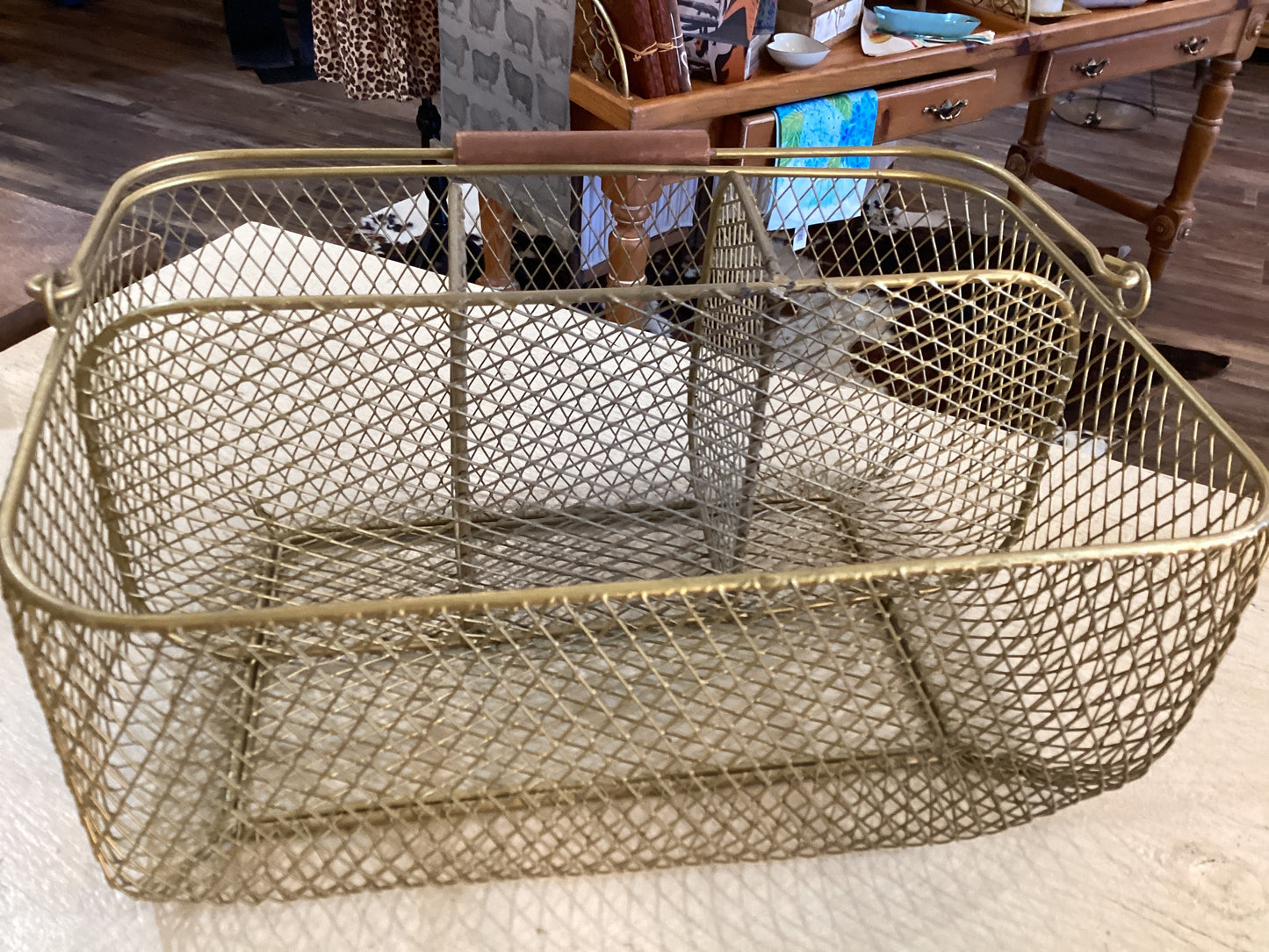 Gold wire basket