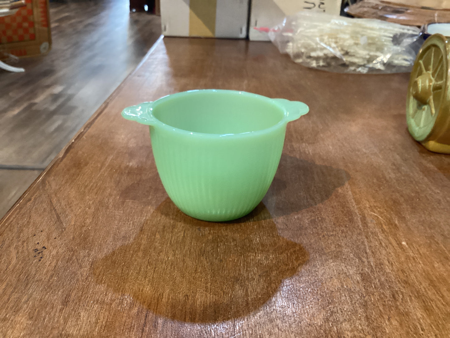 Jadeite Fire King Open Sugar Bowl
