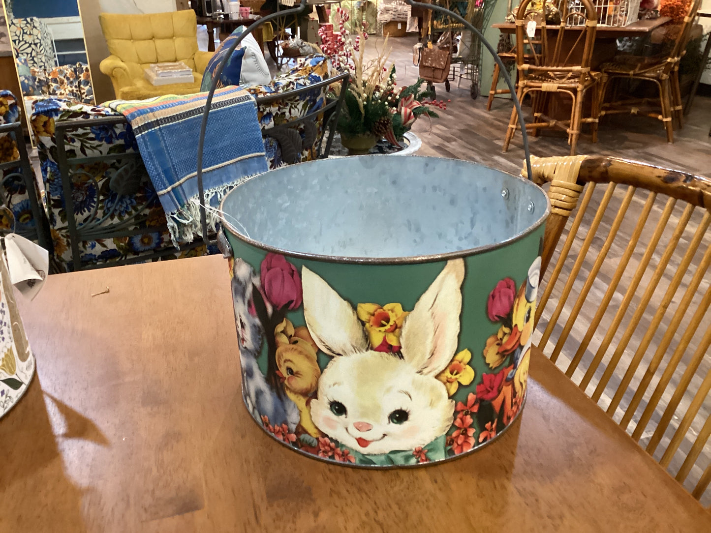 Large Bucket Have a Happy Easter