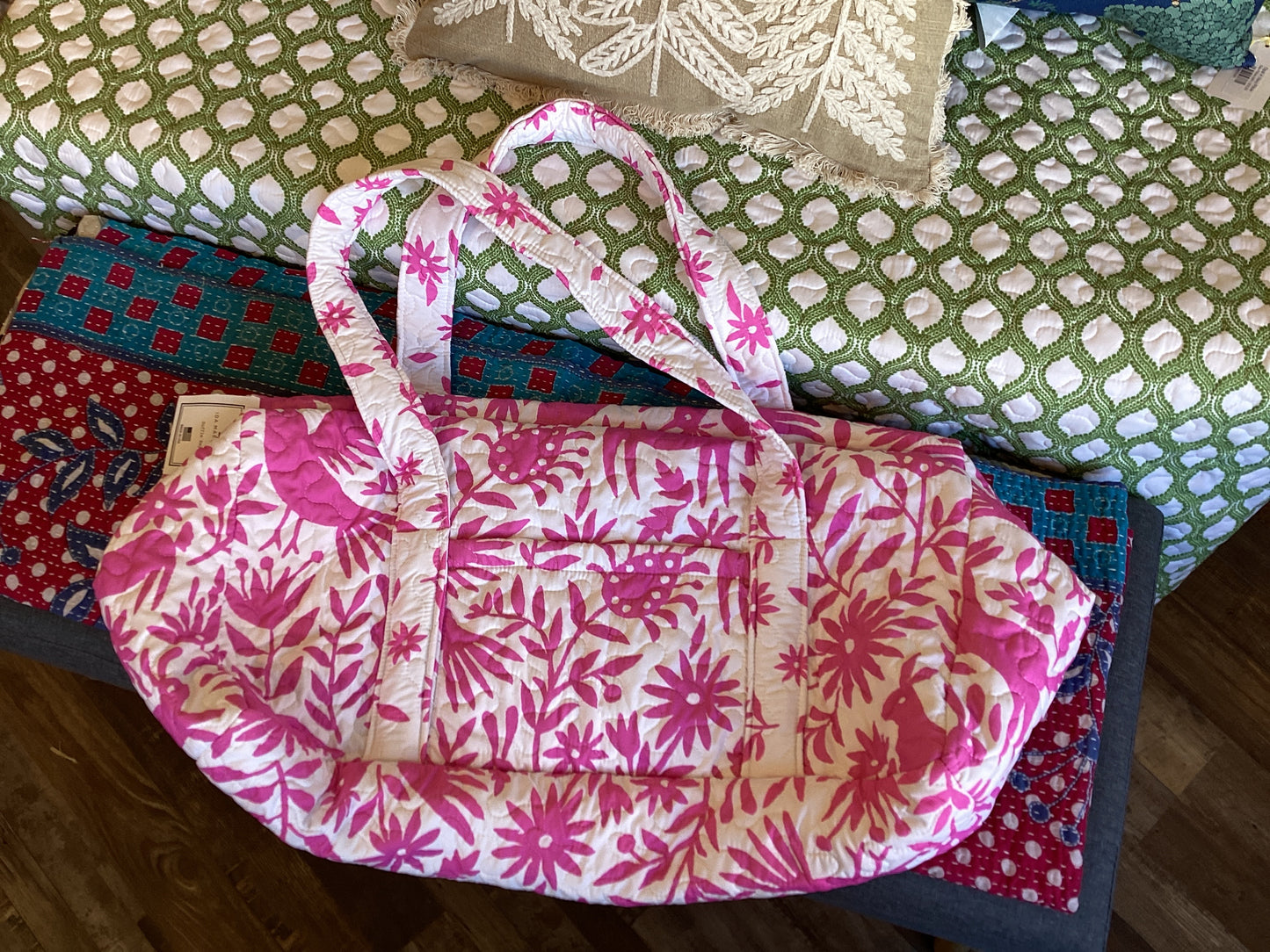 Piper Otomi Pink Duffle