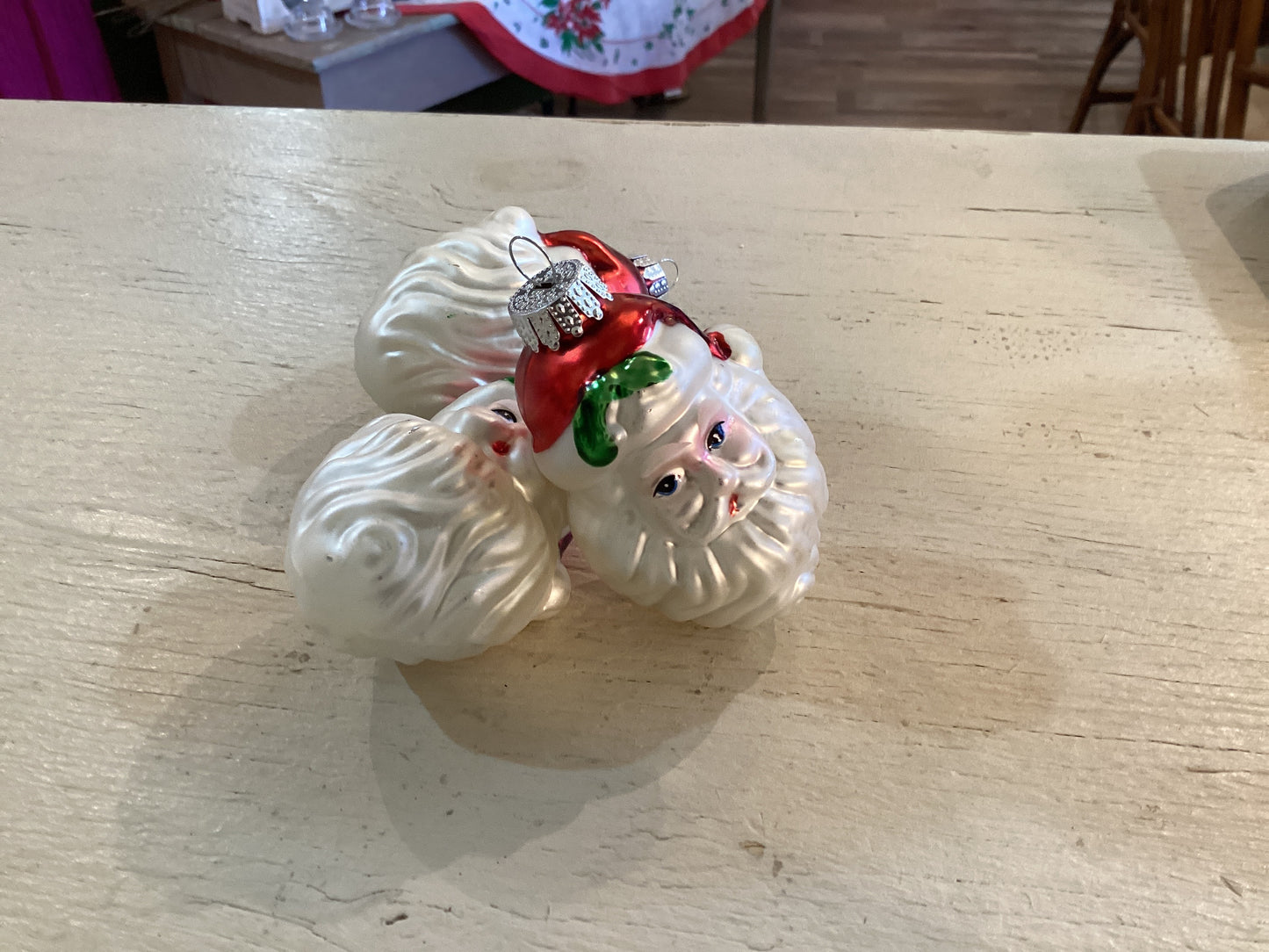 Santa Head Ornament