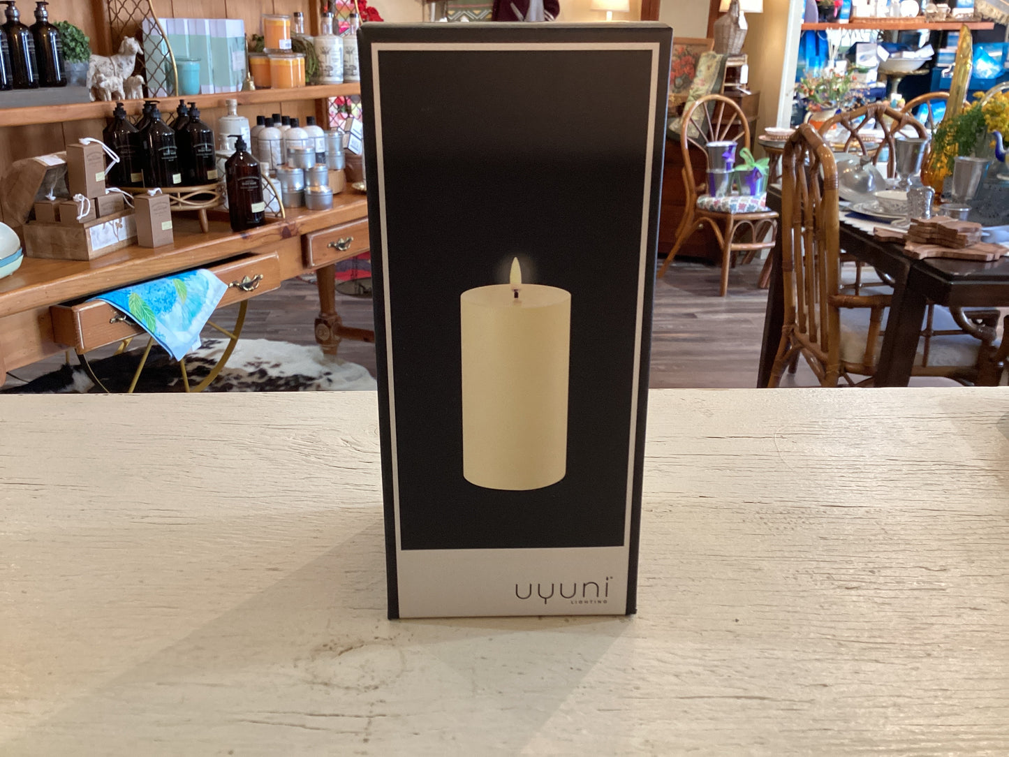 Ivory Flameless Pillar Candle 3 x 6