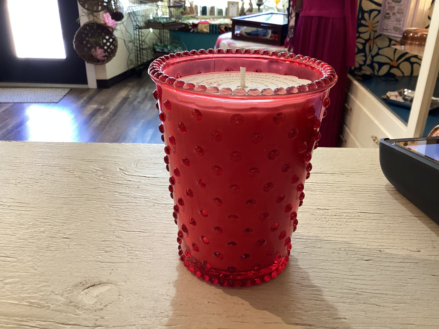 Strawberry Pound Cake 16 oz Hobnail Candle