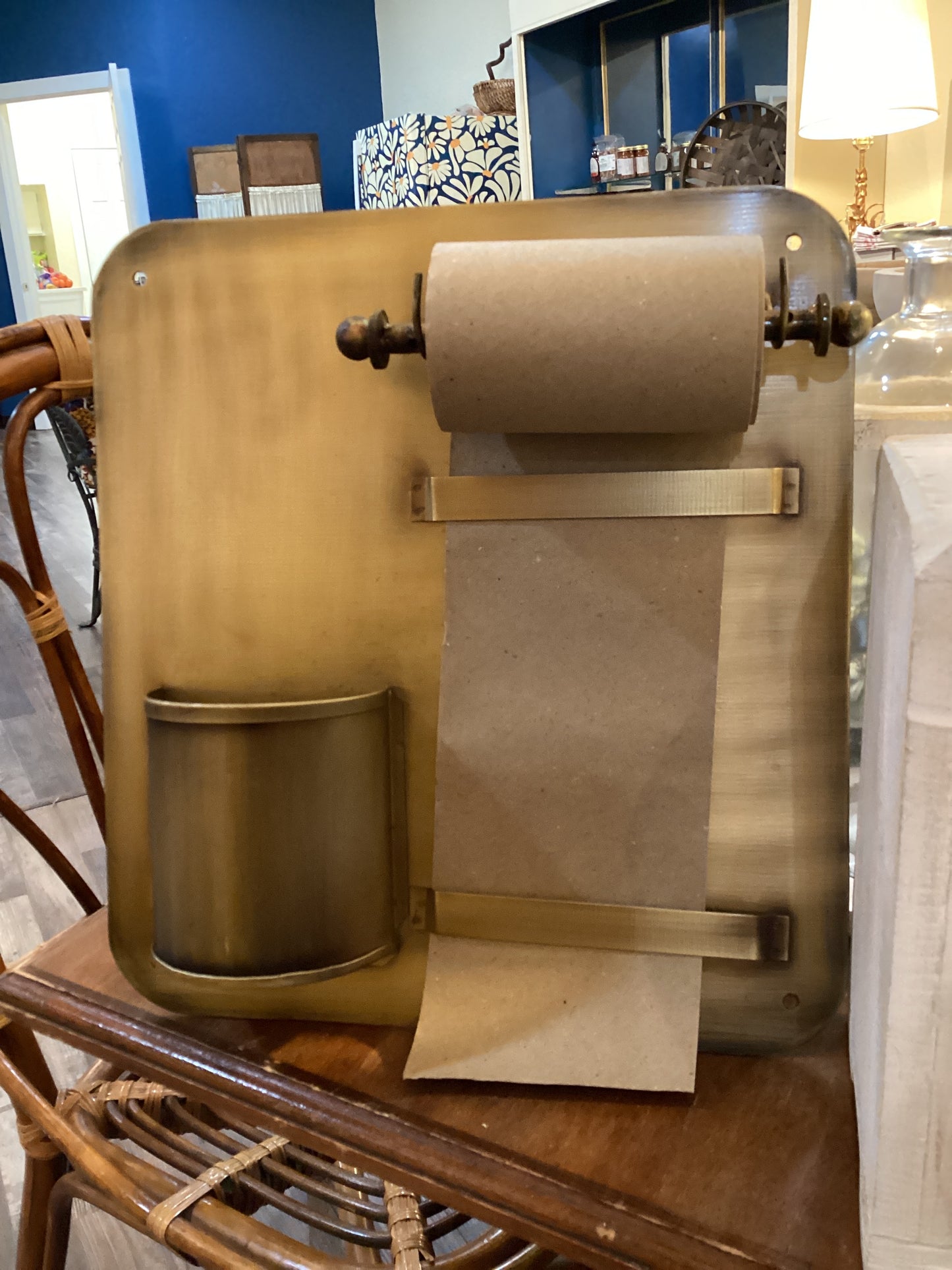 Brass Paper Roll/Pencil Cup