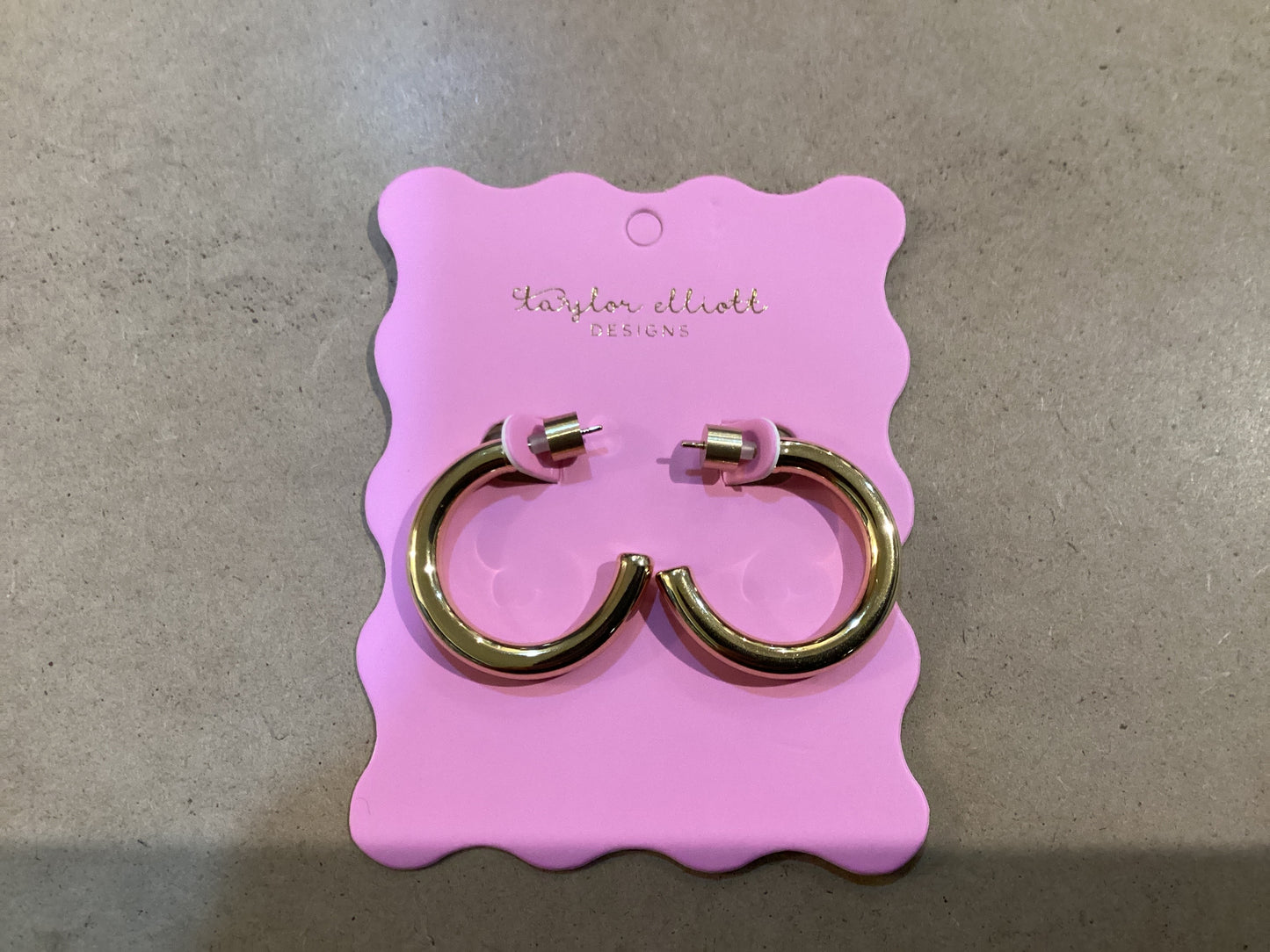 Terry Gold Hoop Medium