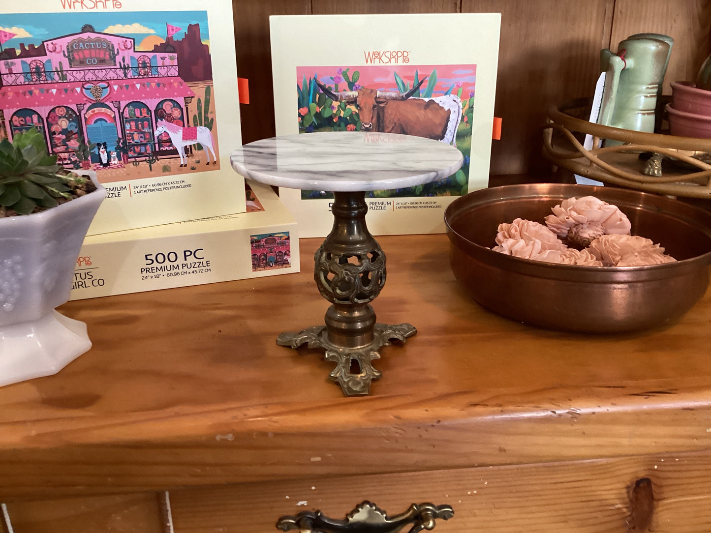 Brass/Marble Stand