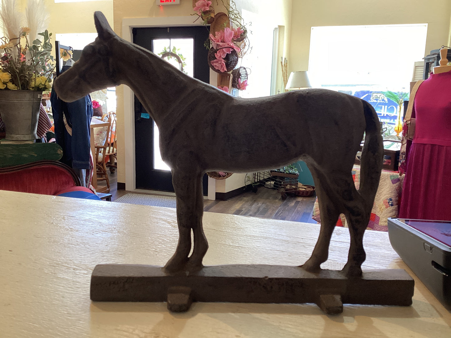 Metal Horse Doorstop