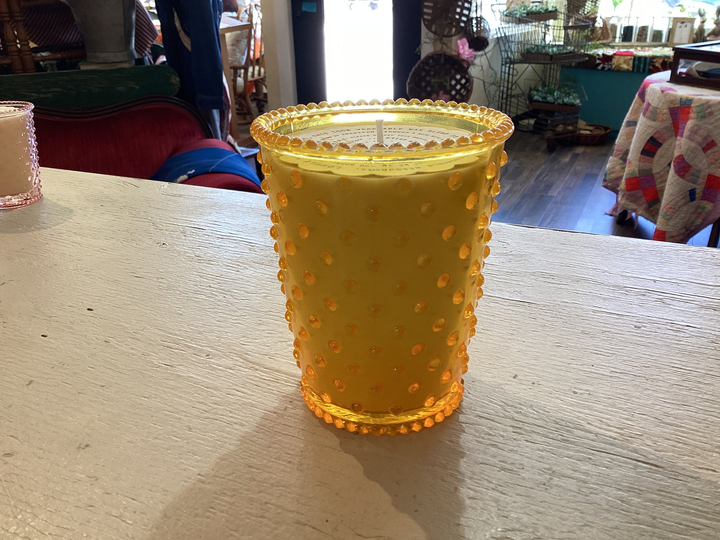 Meyer Lemon - 16 oz Hobnail Candle