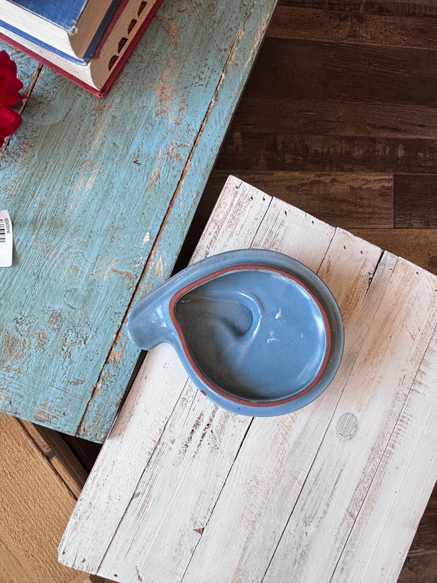 Blue Frankoma Dish w Lid