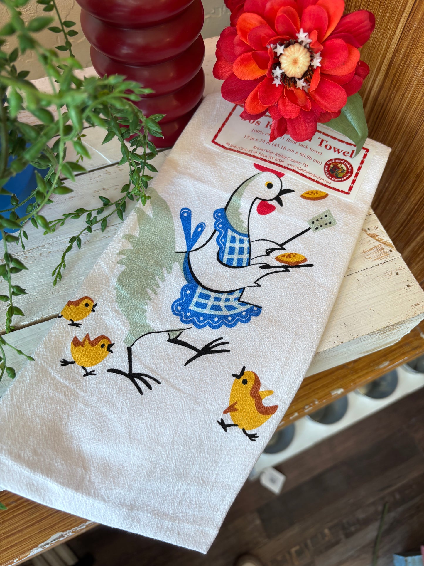 Flippin Chicken Tea Towel