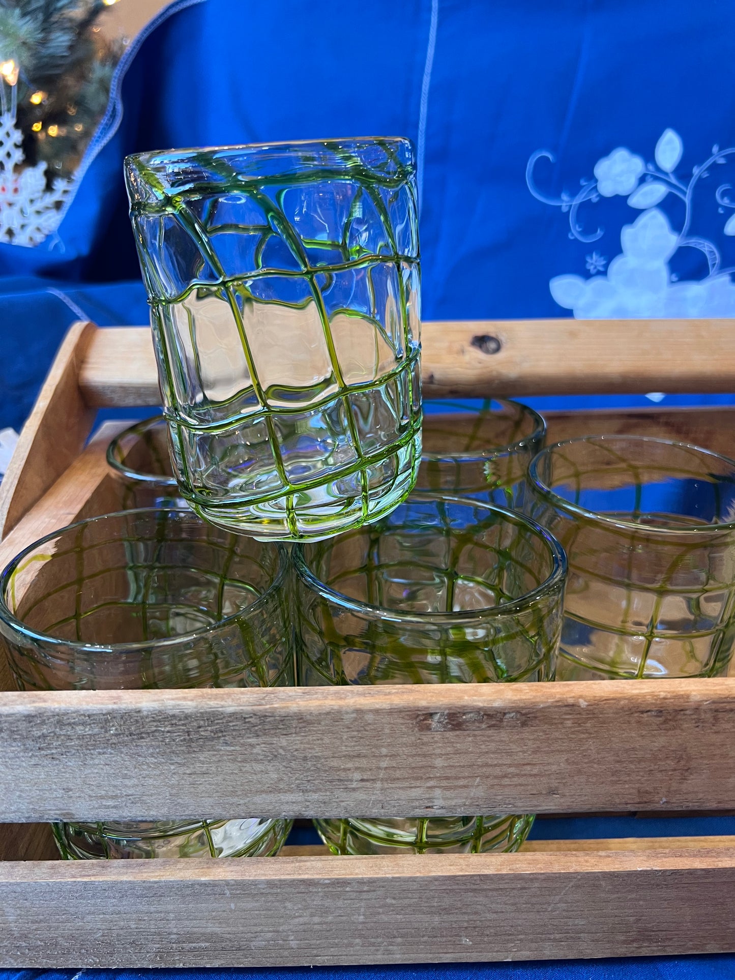 Drinking Glass Grid Pattern