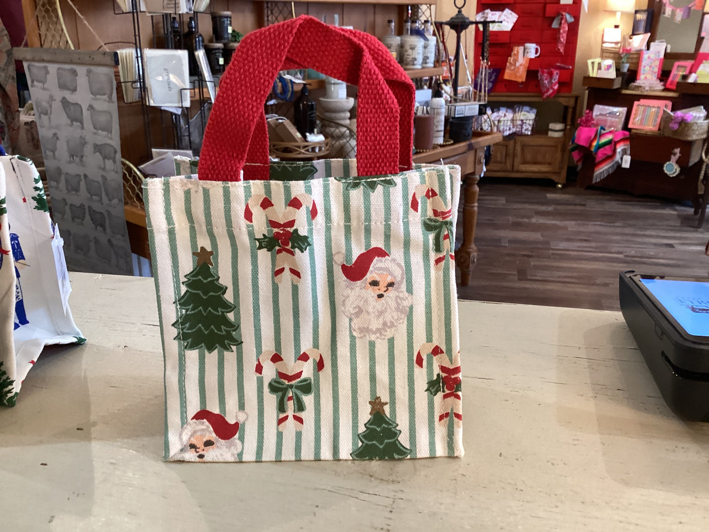 Petite Carry Tote Peppermint Pine