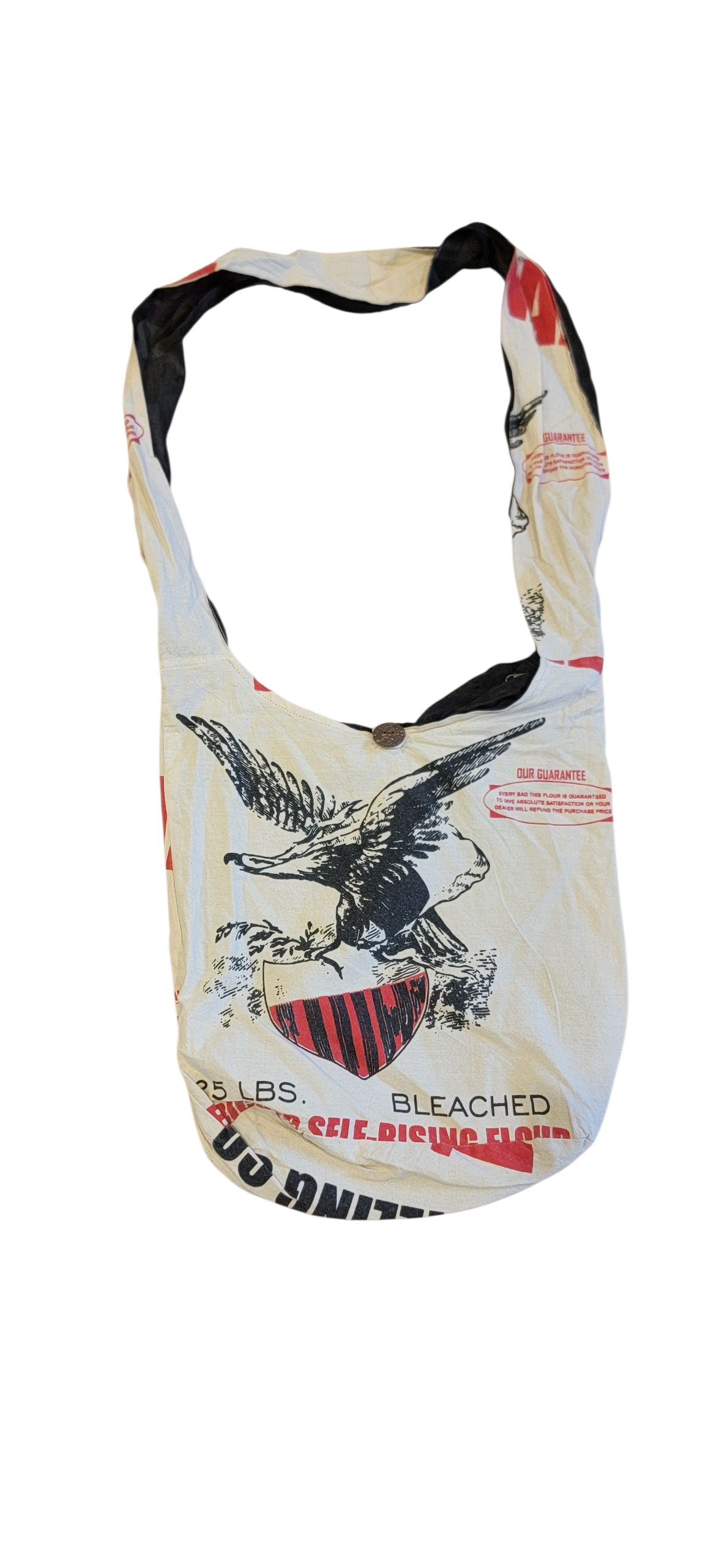 BA773 Reproduction of Flour Sack Vintage Cotton Lama Bag