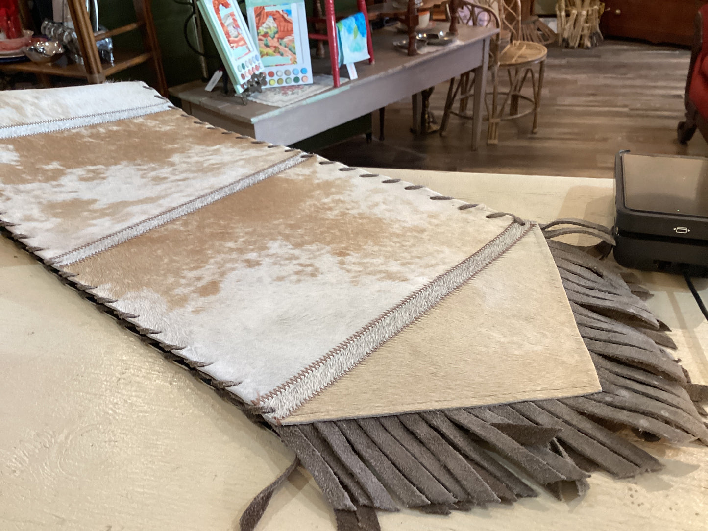 Cowhide Table Runner