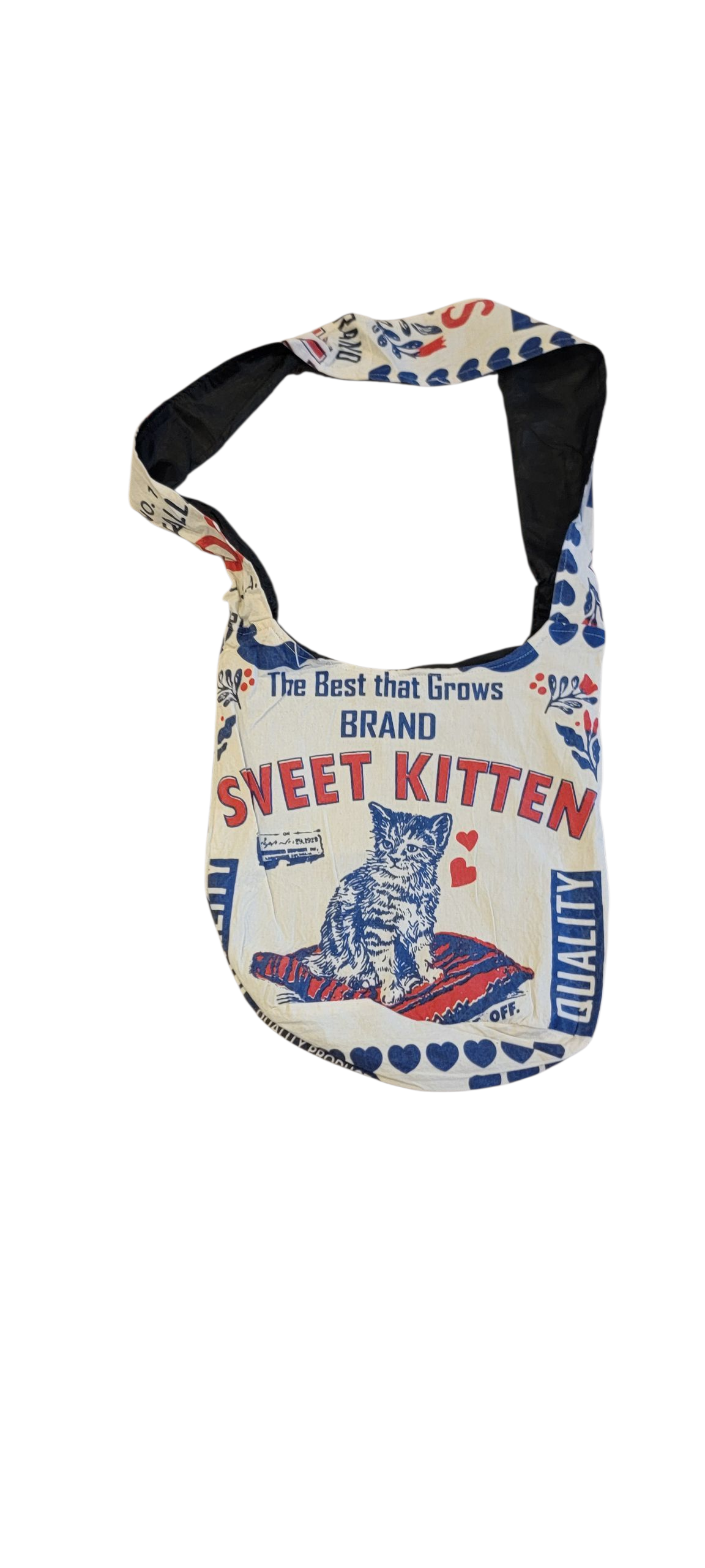 BA773 Reproduction of Flour Sack Vintage Cotton Lama Bag
