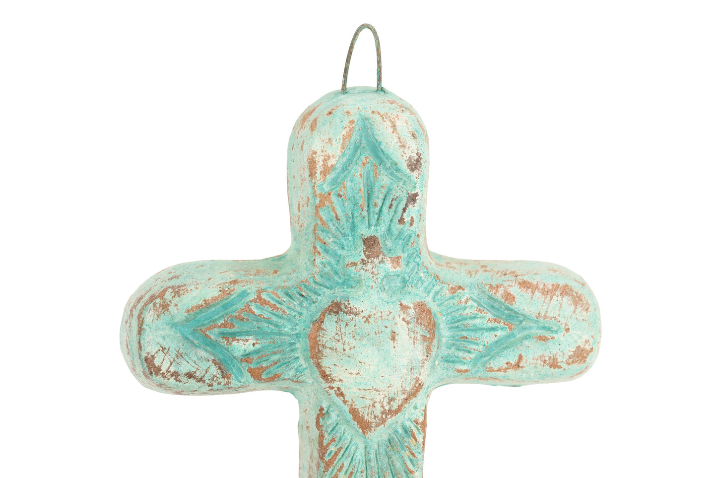 Zocalo Clay Cross-Handmade-Gorgeous-Wall-5x7.5 in-3 Colors: Red