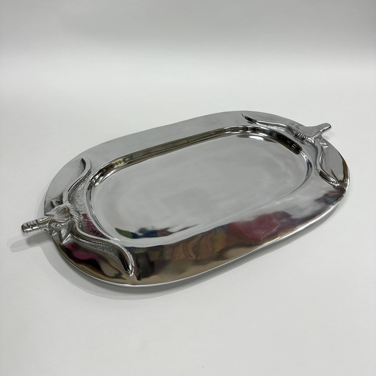 Silver Bull Tray Oval