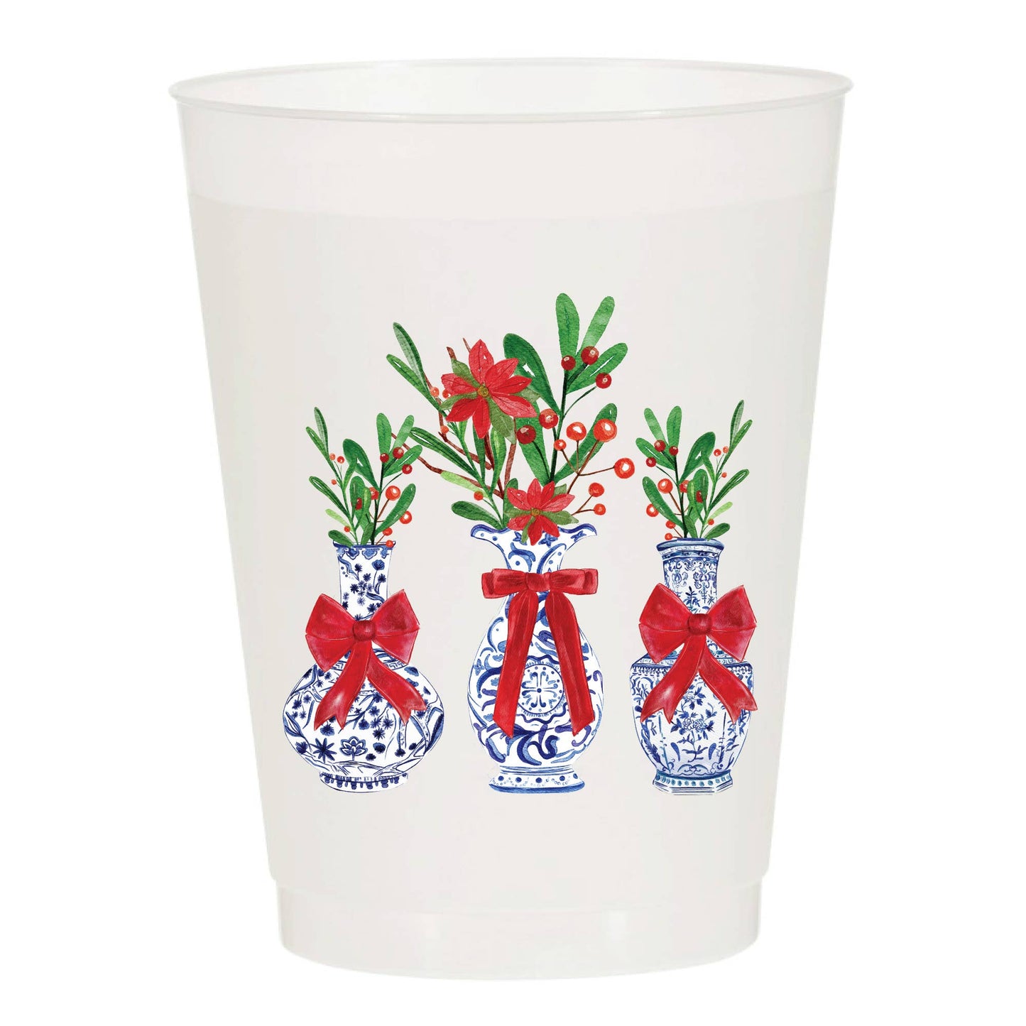 Ginger Jar x3 Frosted Cups - Christmas: Pack of 6