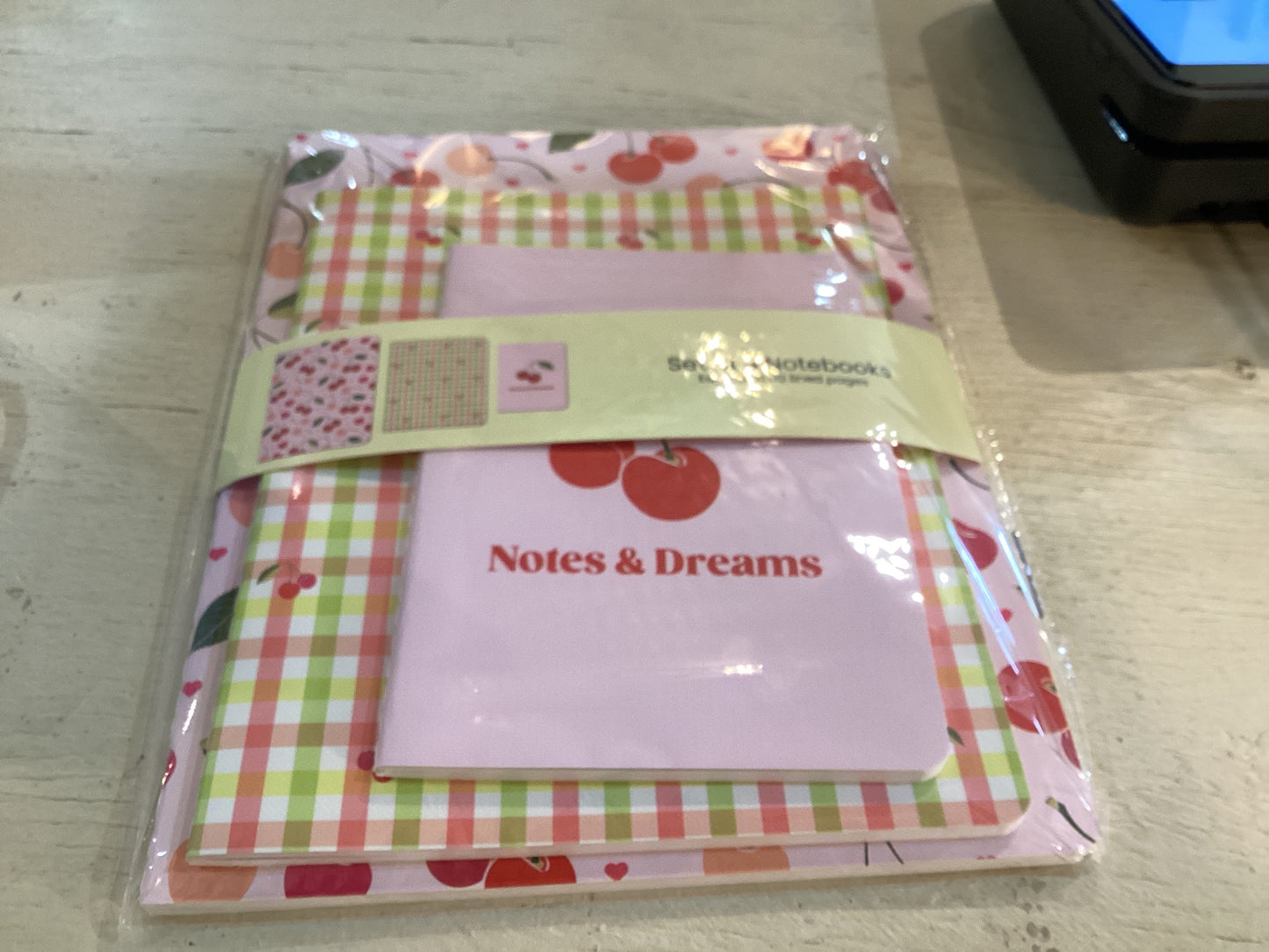 Cherry Hearts Notebook Set