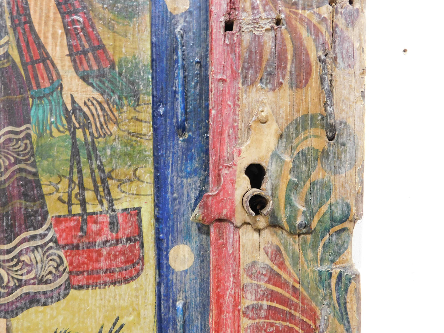 Mexican Folk Art Painting-#3-Retablo-Handmade-31x20 inches