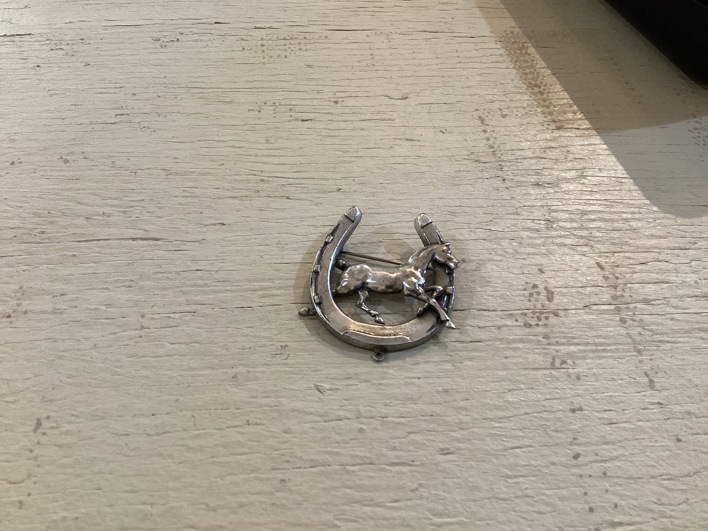 Vintage Horse & Horseshoe Pin