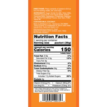 H&D® Halloween Scary Sips Orange Hot Choc. (1.25oz Packets)