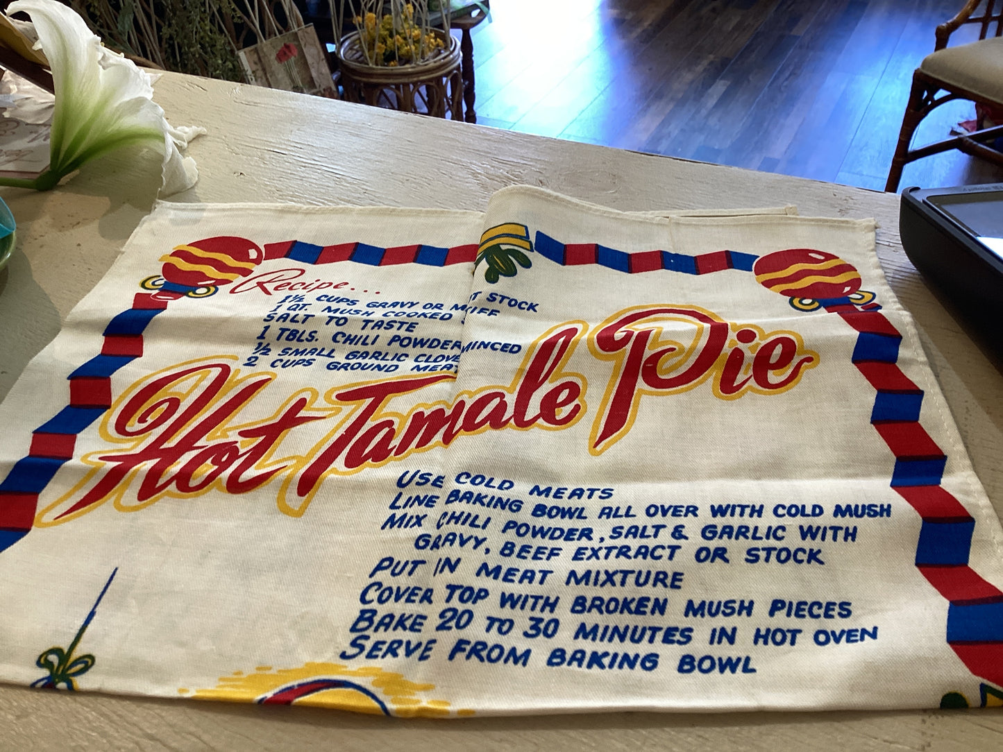 Hot Tamale Pie Tea Towel