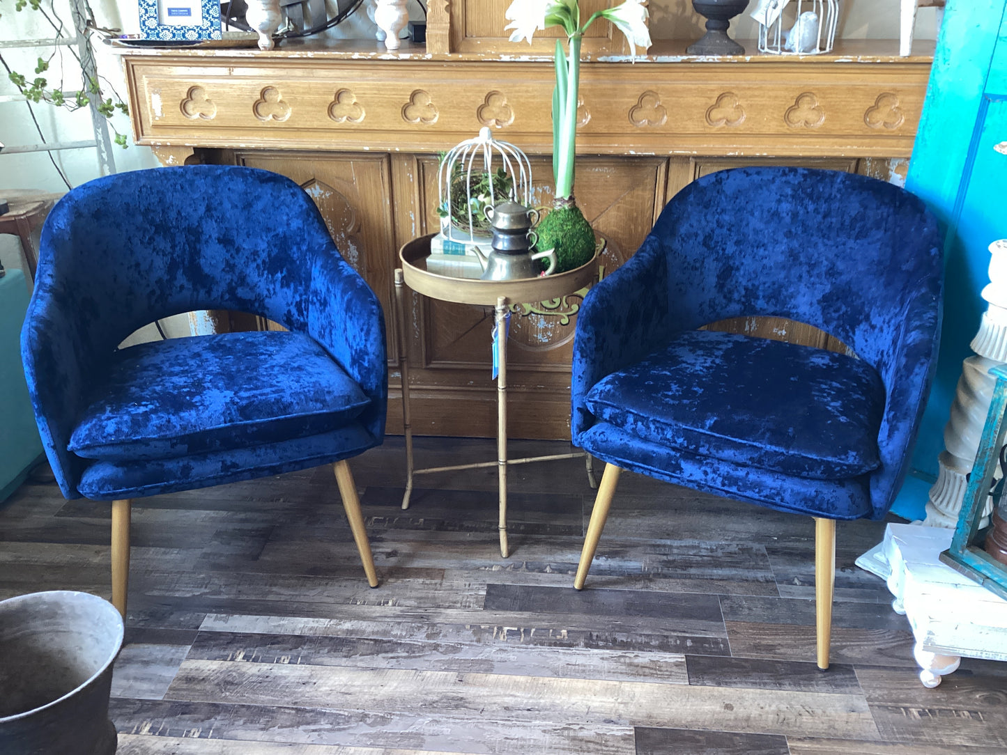 Blue Velvet Chairs