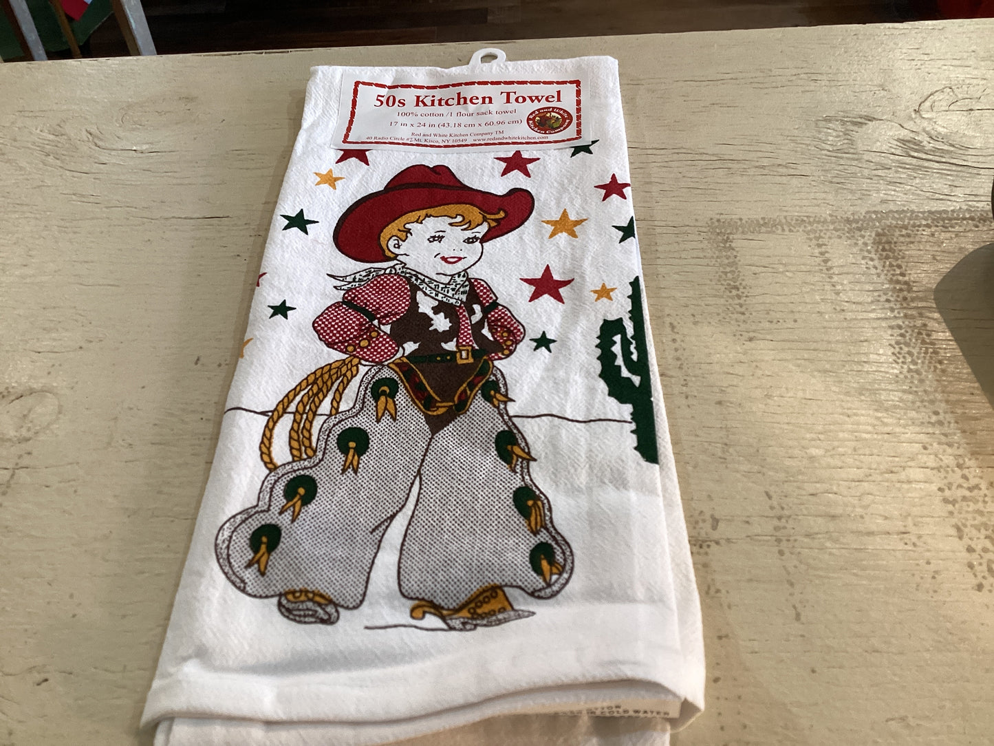 Little Cowboy Tea Towel