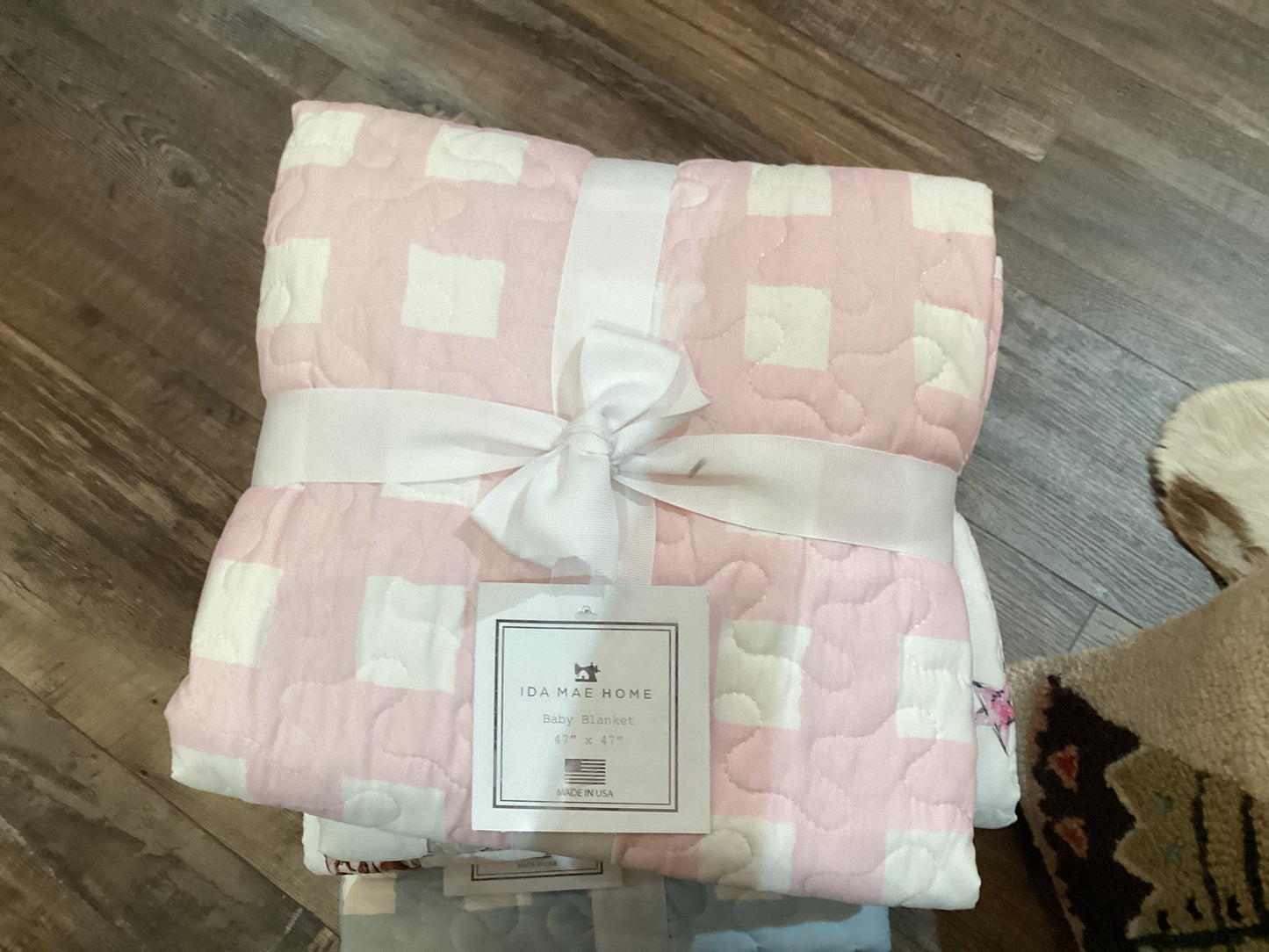 Ellie Plaid Pink Baby Quilt