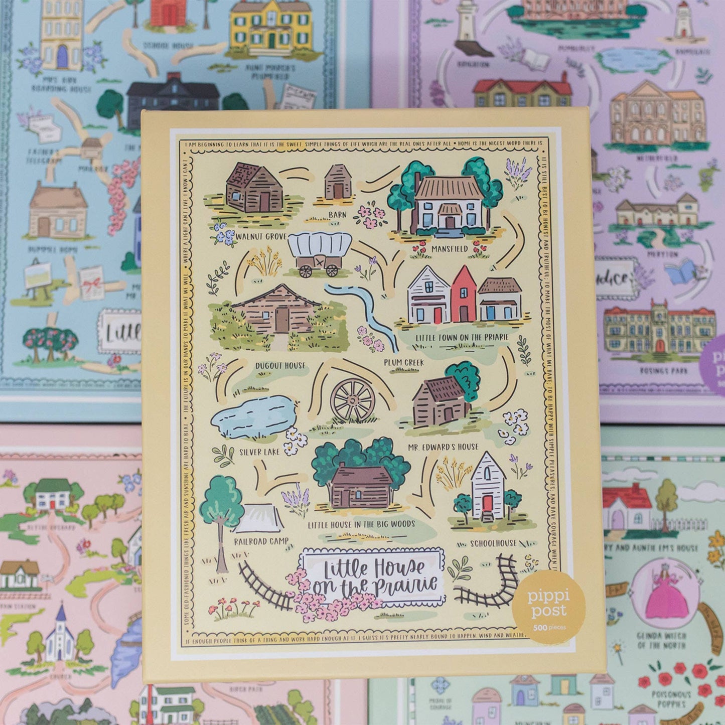 Little House on the Prairie Map - 500 Piece Jigsaw Puzzle