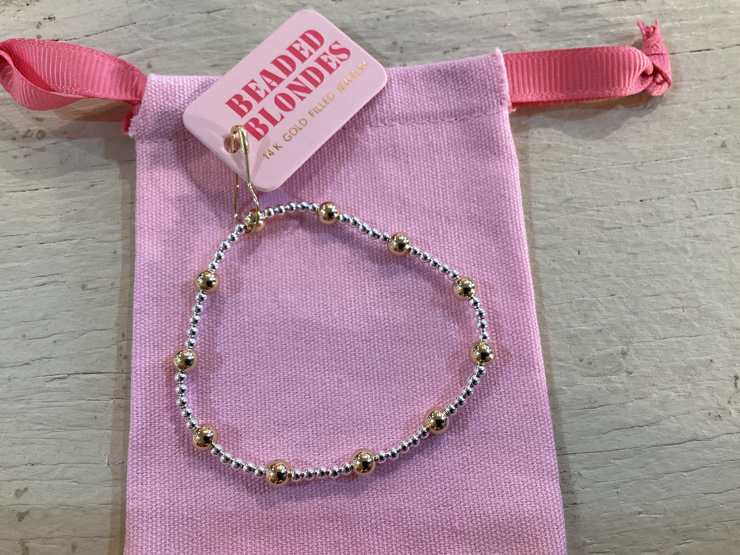 Lively Bracelet in Silver with Gold
