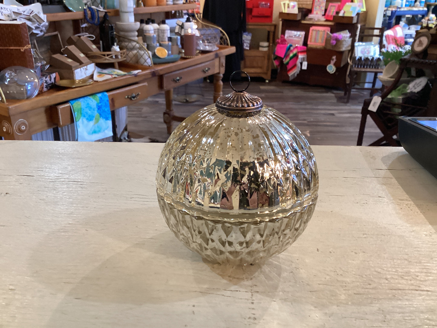 Gold Ornament Candle