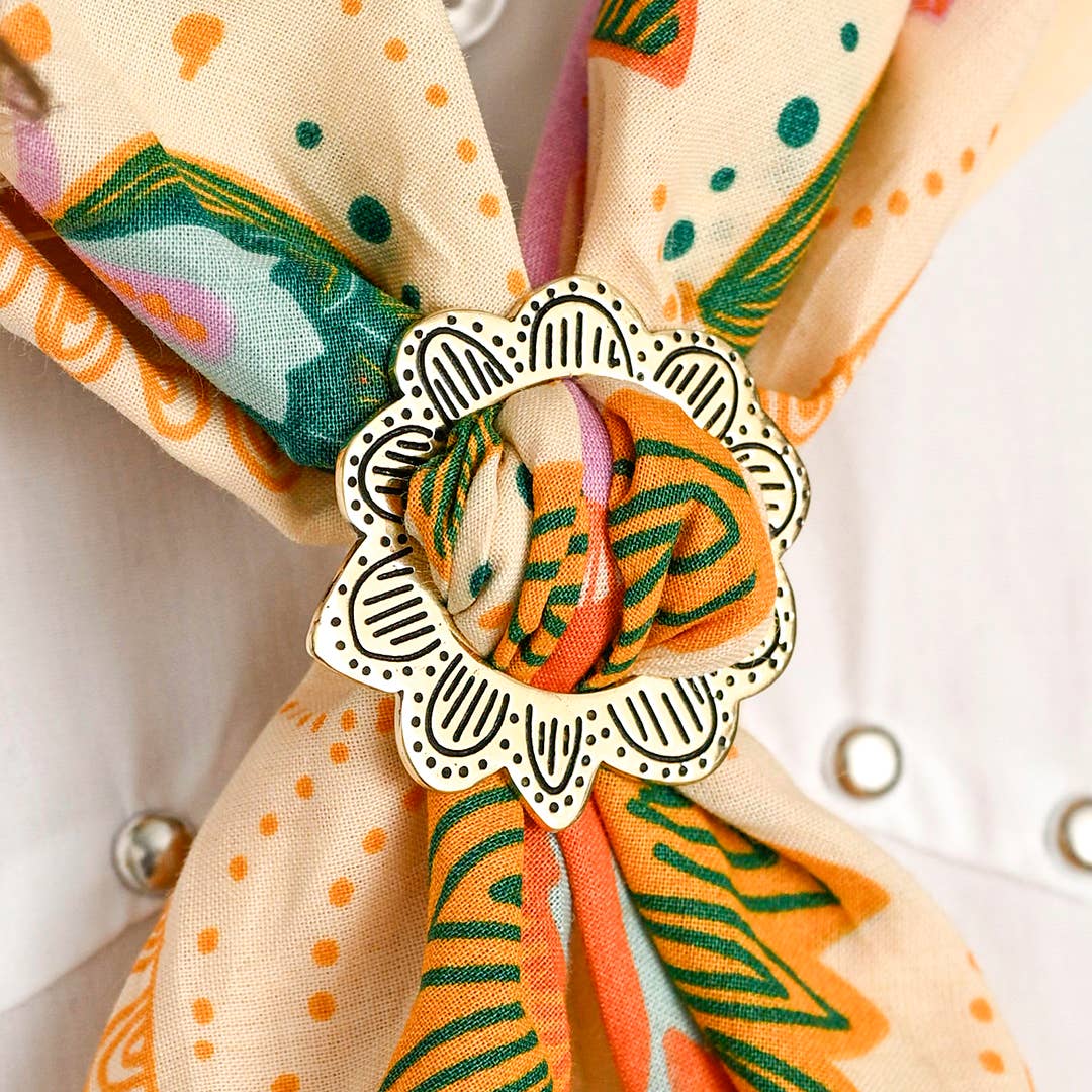 Monica Brass Bandana Slide