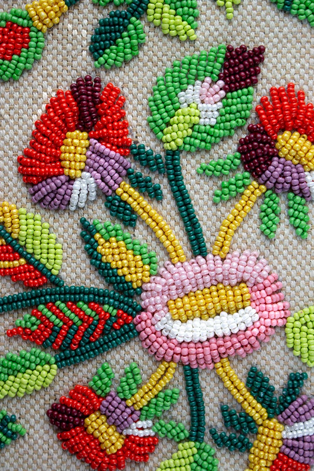 Wildflower Bloom Beaded Shoulder Bag